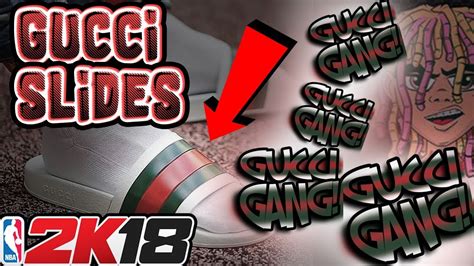 gucci slides in nba 2k18|GUCCI / Designer Slides in NBA 2K18! .